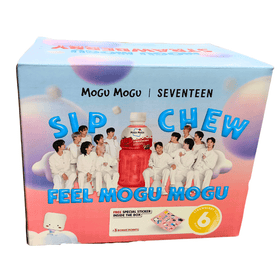 Mogu Mogu Seventeen Limited Edition | Strawberry Flavored Drink with Nata De Coco 6*320ml - Brandco Direct Inc