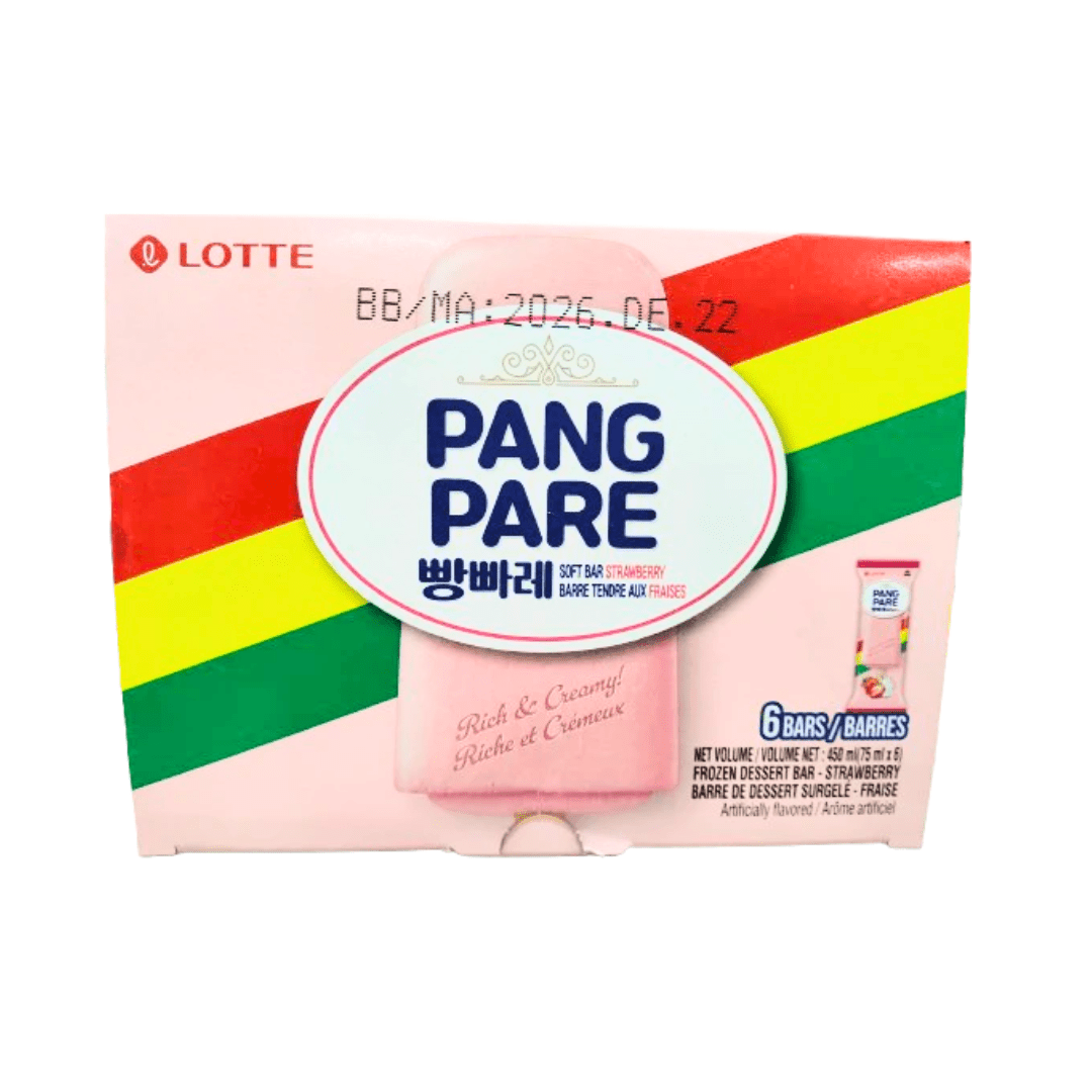 Lotte Pang Pare Soft Bar（Strawberry Flavor) 6x75ml - Brandco Direct Inc