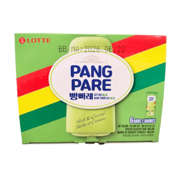 Lotte Pang Pare Soft Bar（Melon Flavor) 6x75ml - Brandco Direct Inc