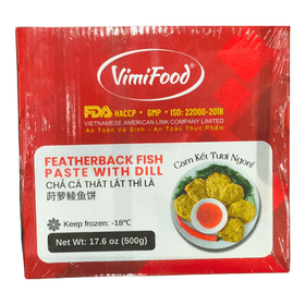 VimiFood Frozen Featherback Fish Paste With Dill (500g) - Brandco Direct Inc