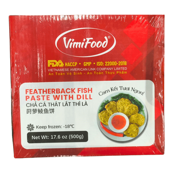 VimiFood Frozen Featherback Fish Paste With Dill (500g) - Brandco Direct Inc