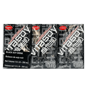 Vita Black Bean Soyamilk 250mlx6 packs - Brandco Direct Inc