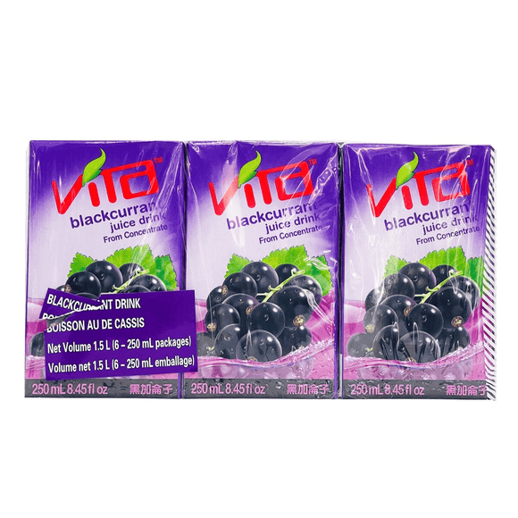 Vita Blackcurrant Juice Drink (250mlx6) - Brandco Direct Inc