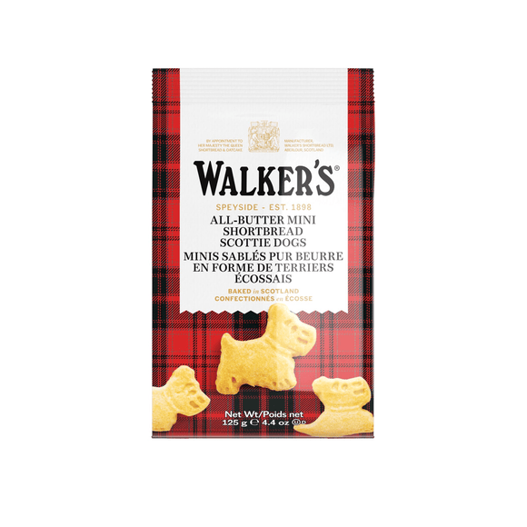 Walker's Mini Shortbread Scottie Dogs (125g);T15 - Brandco Direct Inc