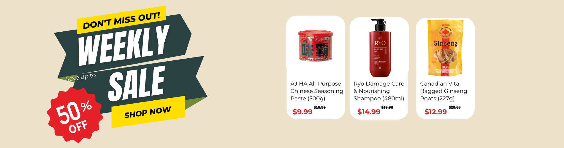 Weekly sales 