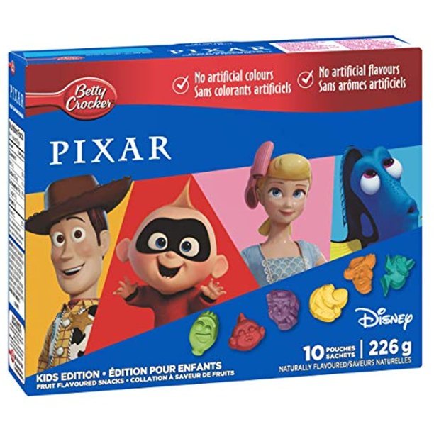 Betty C Fruit Snacks Pixar 10ct (226g) - Brandco Direct Inc