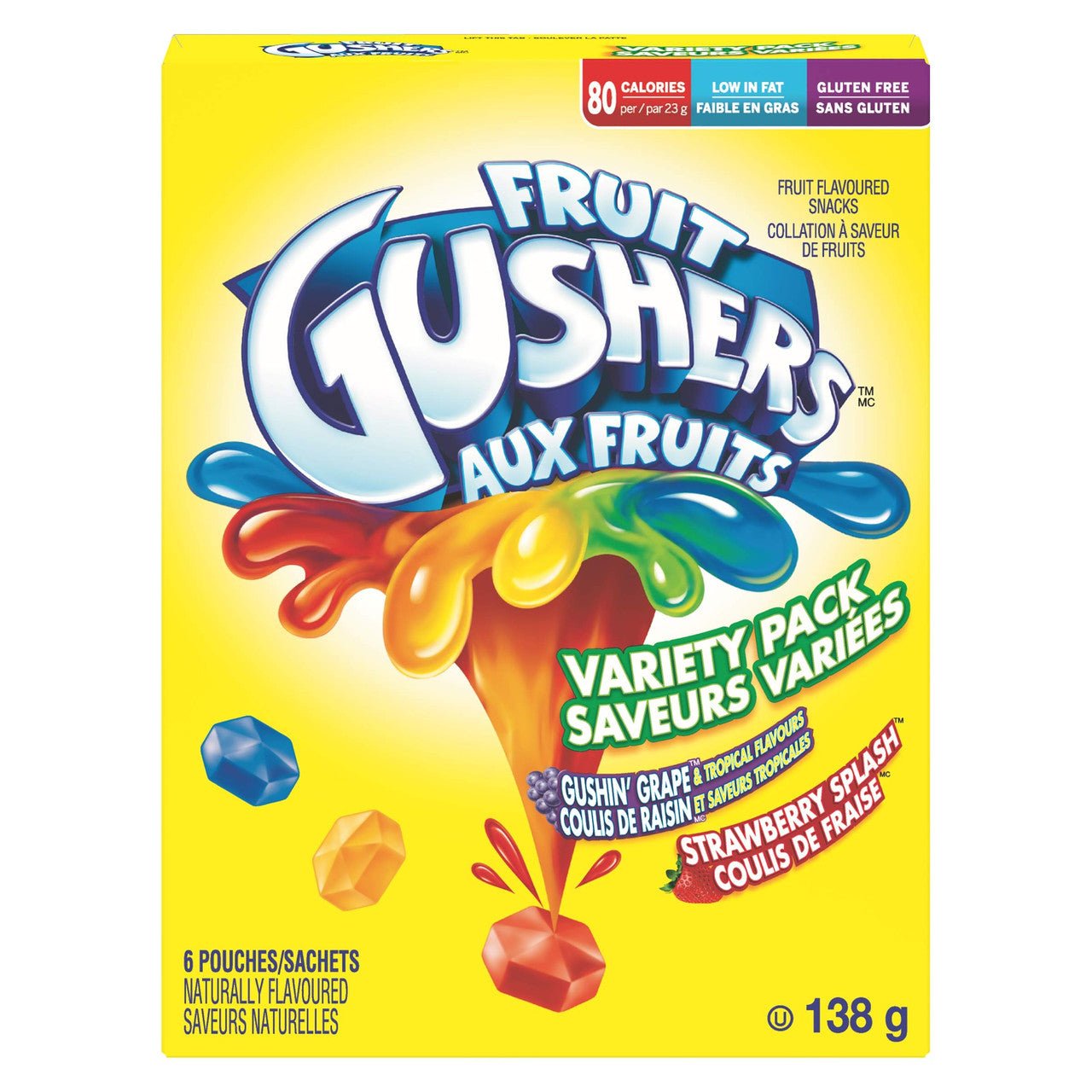 Betty C Gushers Variety Grape & Strawberry (138g) - Brandco Direct Inc