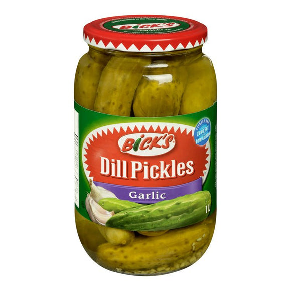Bicks Dills Pickles Garlic (1L) - Brandco Direct Inc