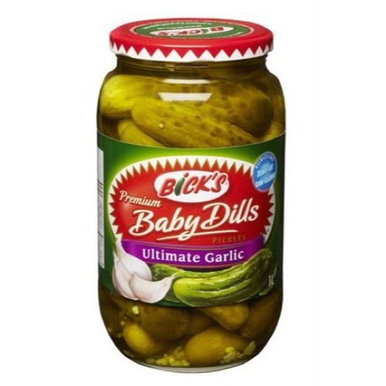 Bicks Premium Baby Dills Pkls Ultimate Garlic (1L) - Brandco Direct Inc