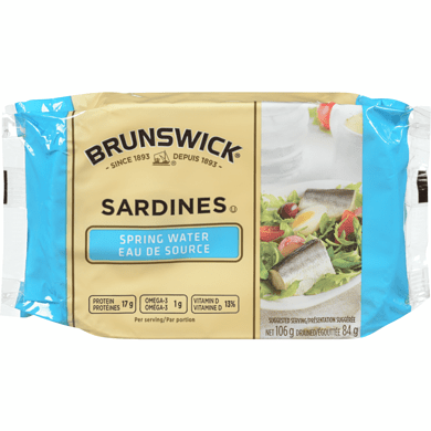 Brunswick Sardines In Spring Water (106g) - Brandco Direct Inc