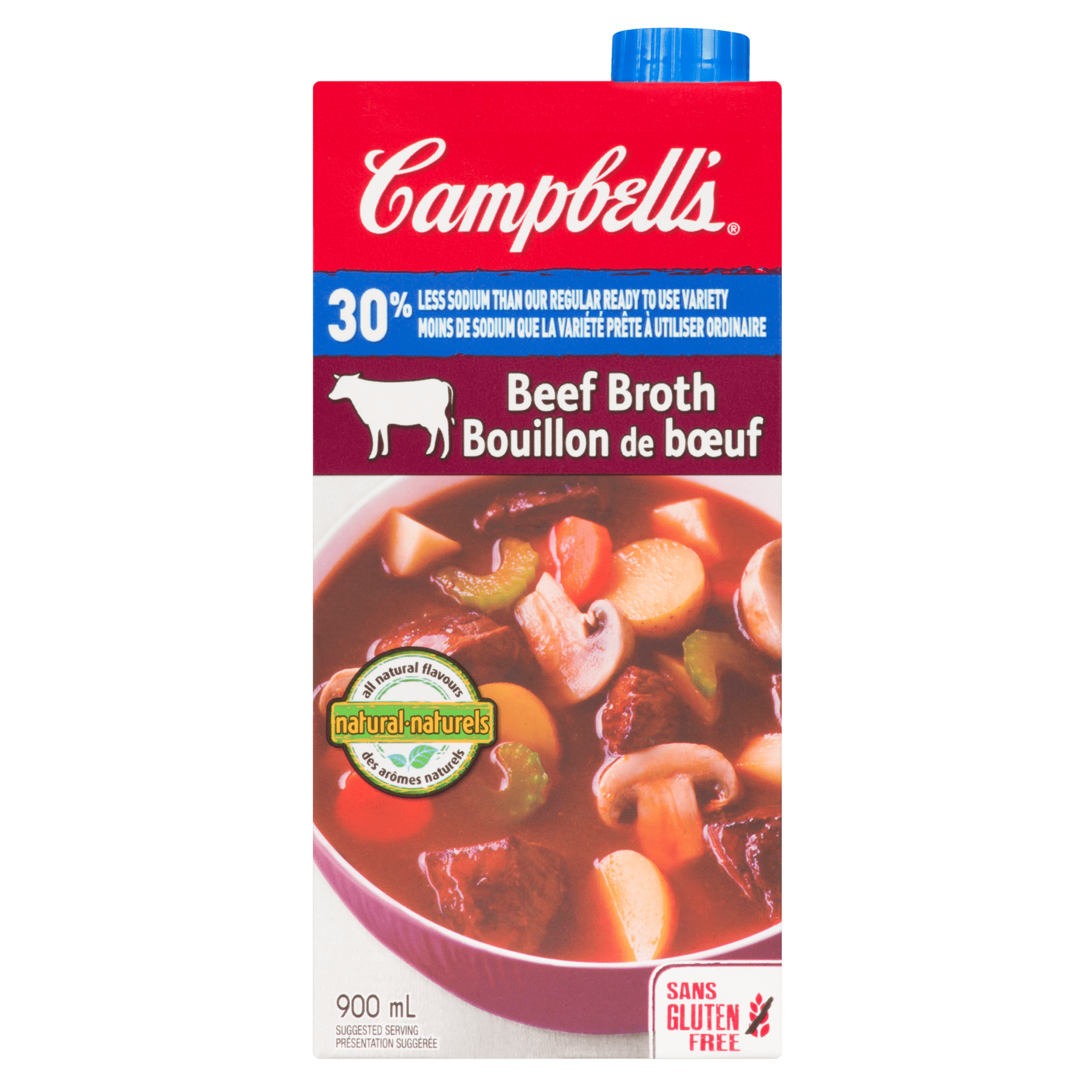 Campbell's Beef Broth 30% LS (900ml) - Brandco Direct Inc