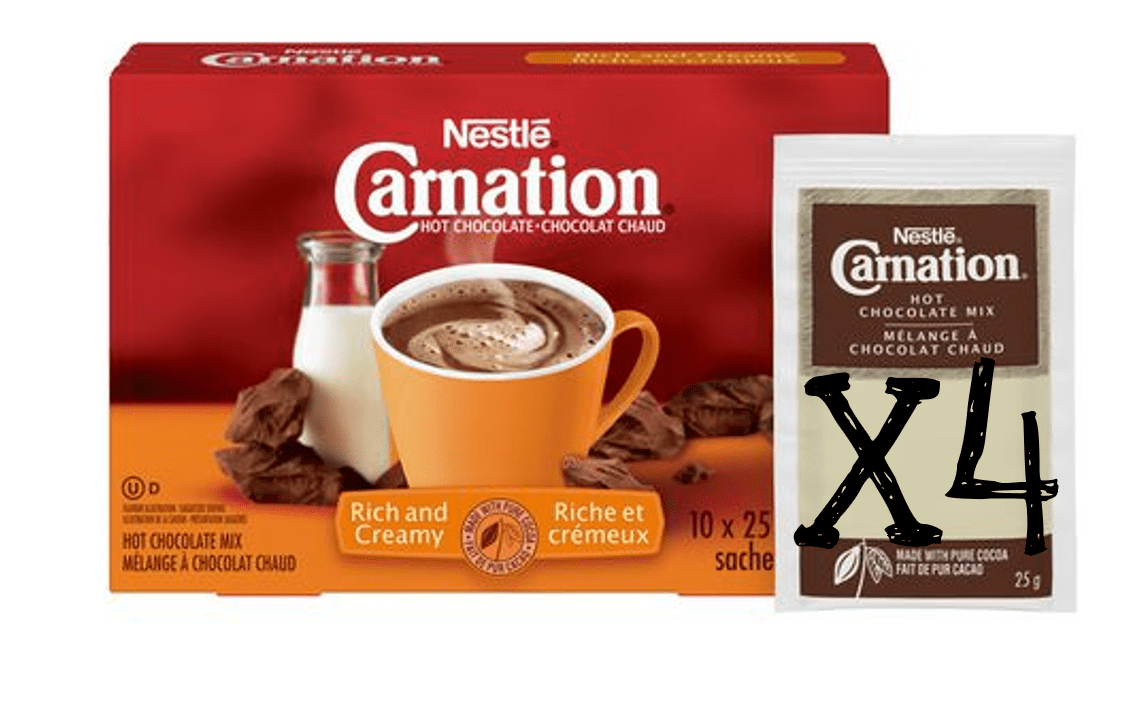 Carnation Hot Chocolate Rich and Creamy (10x25g) - Brandco Direct Inc