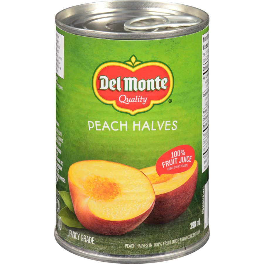 DM Peach Halves in Juice (398ml) - Brandco Direct Inc