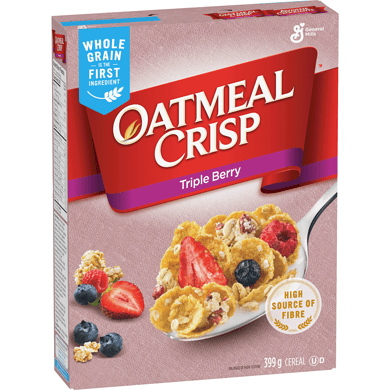 General Mills Oatmeal Crisp Triple Berry Cereal (399g) - Brandco Direct Inc