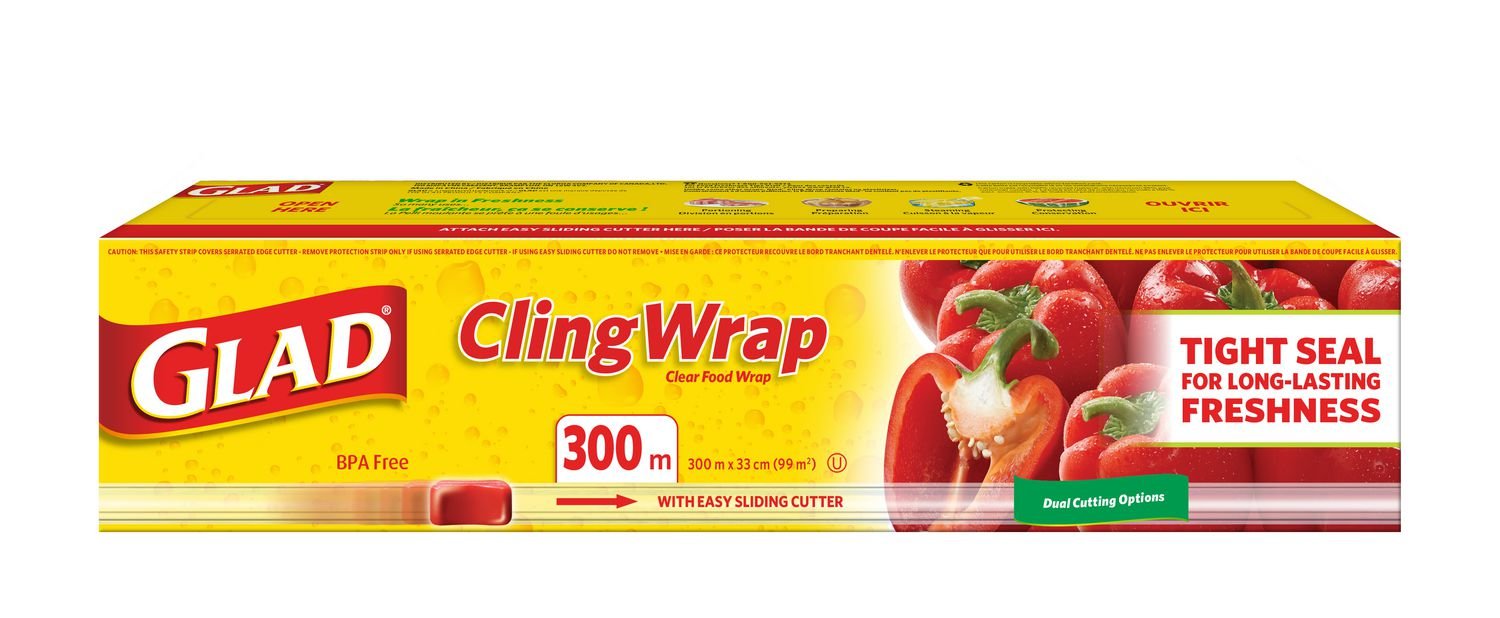 Glad Cling Wrap 300mx33cm (300m) - Brandco Direct Inc