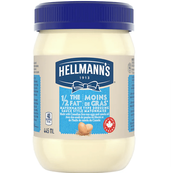 Hellmann's Mayo 1/2 The Fat (445ml) - Brandco Direct Inc