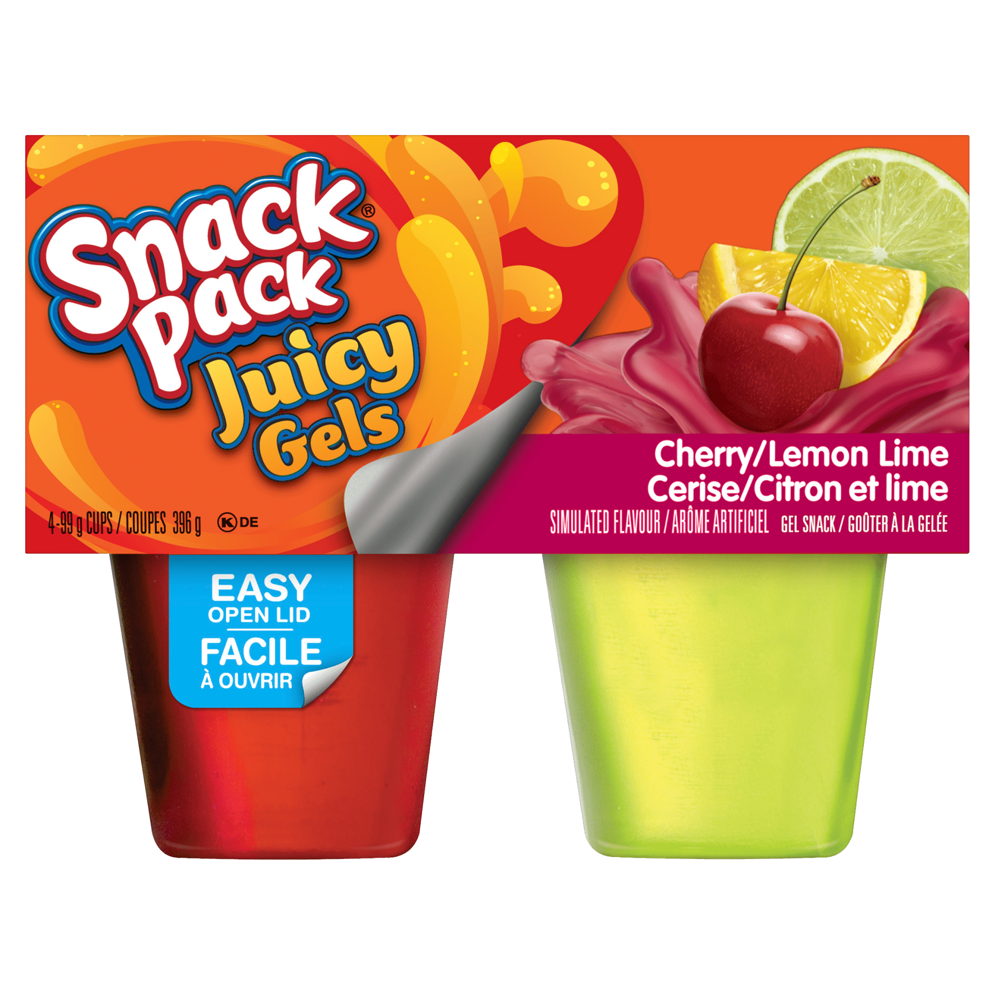 Hunt's Cherry Lemon Juicy Gels 4 Cups - Brandco Direct Inc