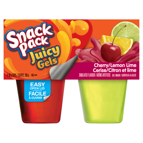 Hunt's Cherry Lemon Juicy Gels 4 Cups - Brandco Direct Inc