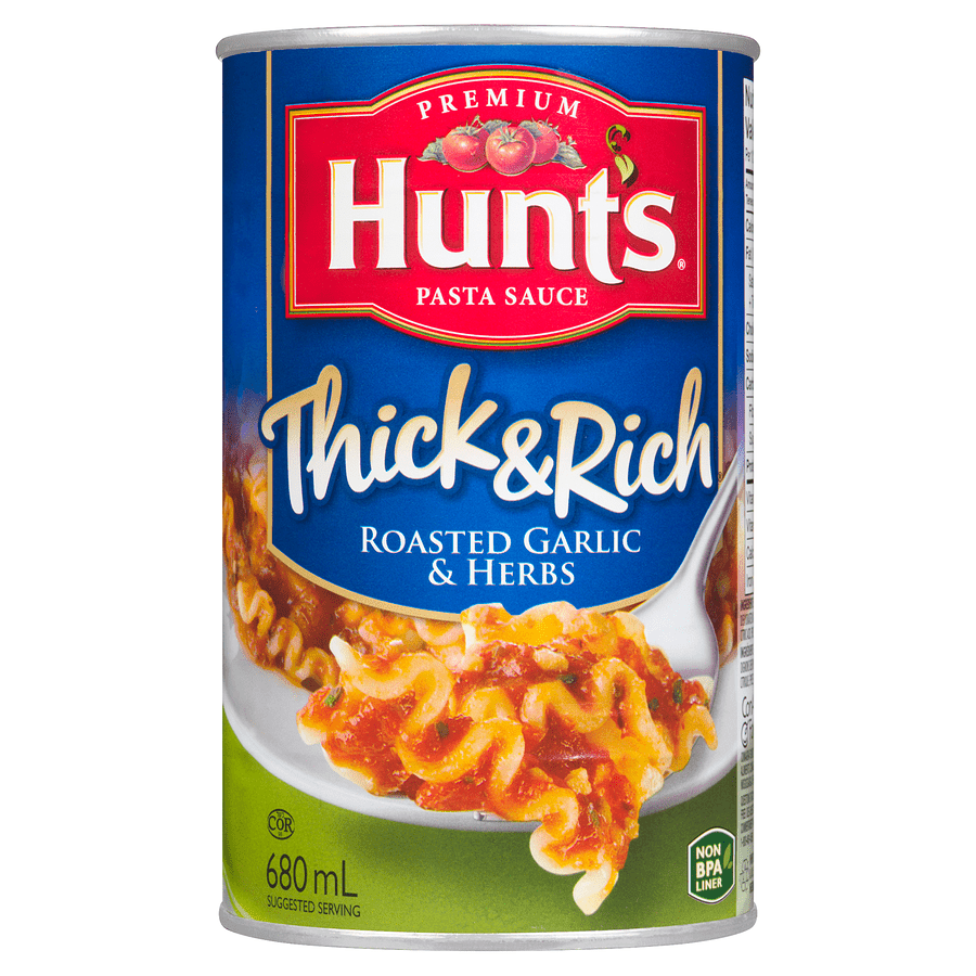 Hunt's Thick & Rich Roasted Garlic & Herbs (680ml) - Brandco Direct Inc