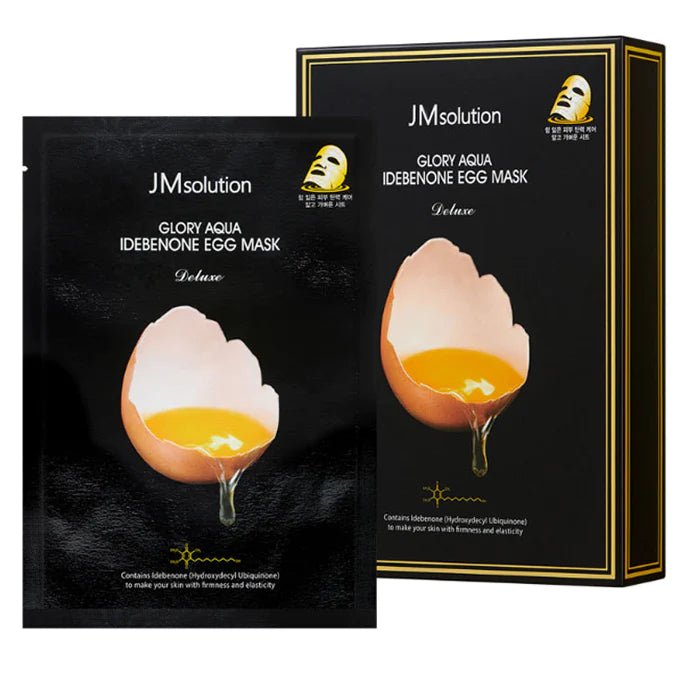 JM Solution Glory Aqua Idebenone Egg Mask 10S - Brandco Direct Inc