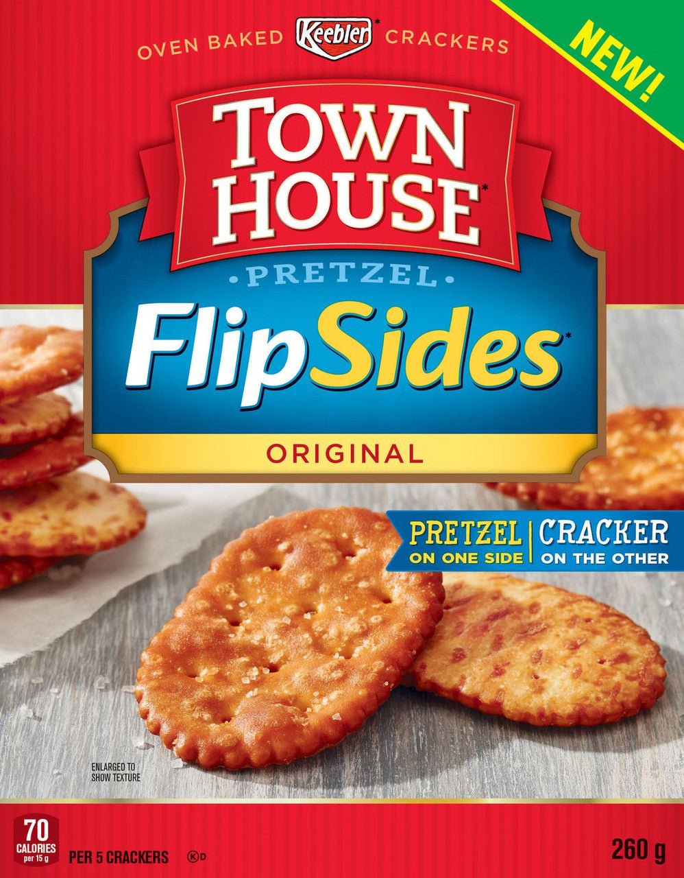 Kellogg's Town House Crackers Flip Side Org (260g) - Brandco Direct Inc