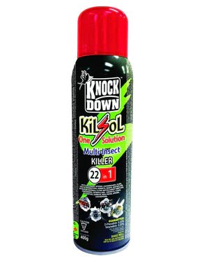 Knock Down Kilsol One Multi Insect Killer - 21 + Bugs (400g) - Brandco Direct Inc