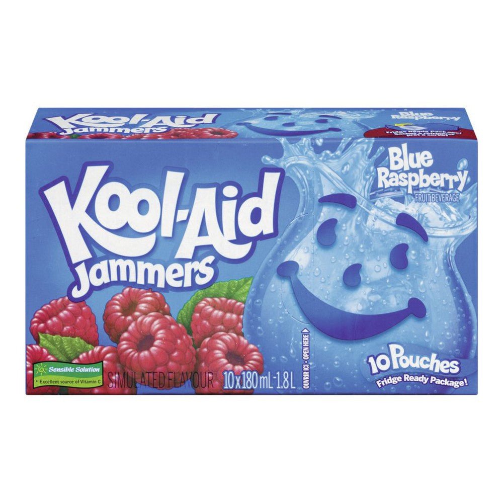 Kool - Aid Jammers Blue Raspberry (10x180ml) - Brandco Direct Inc