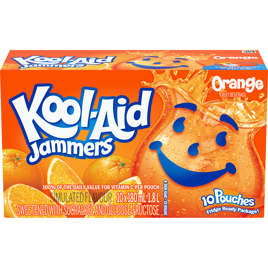 Kool - Aid Jammers Orange (10x180ml) - Brandco Direct Inc