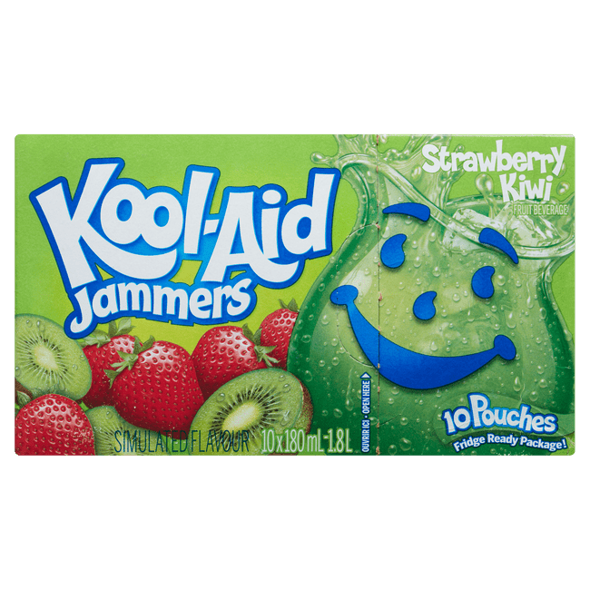 Kool - Aid Jammers Strawberry Kiwi (10x180ml) - Brandco Direct Inc