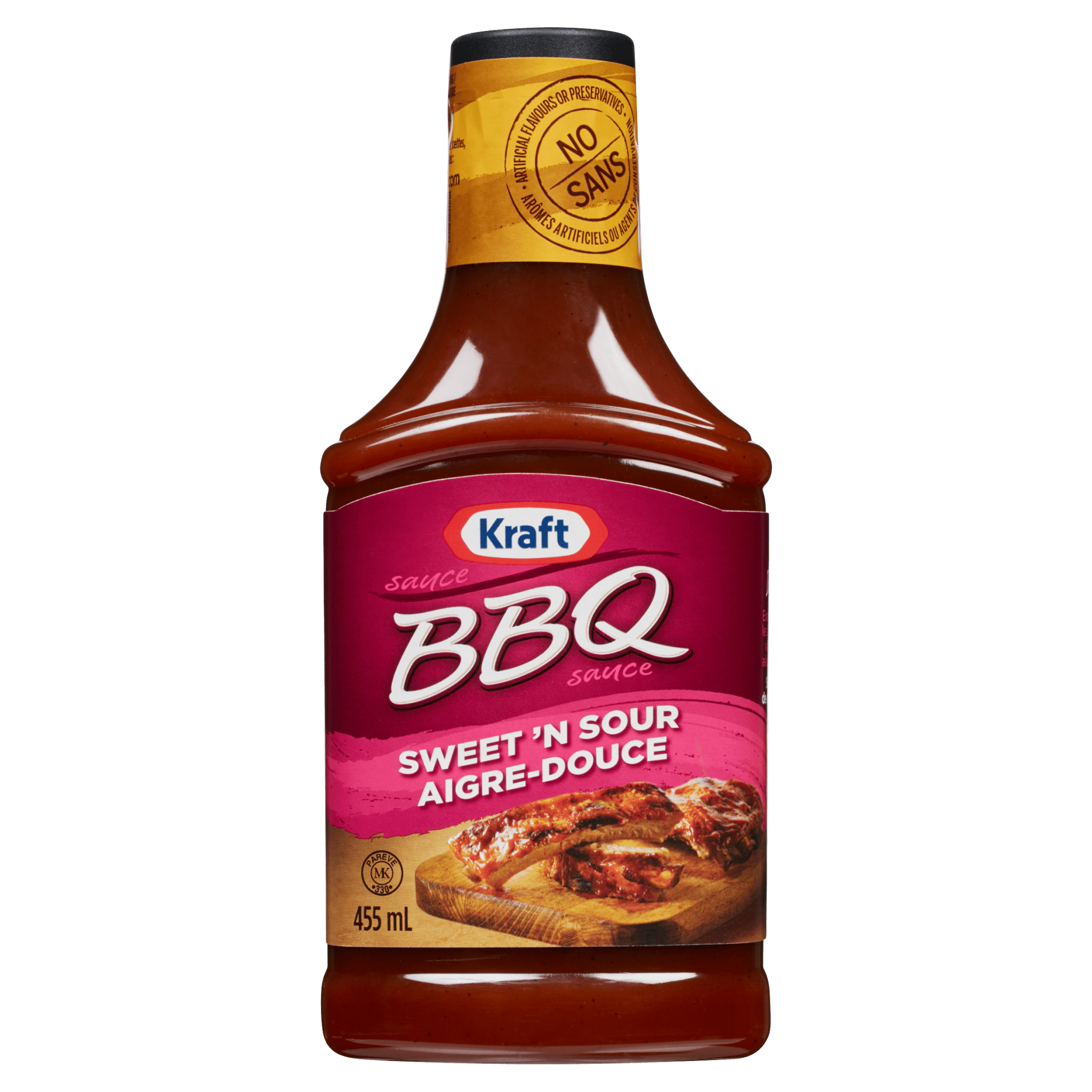 Kraft BBQ Sauce Sweet & Sour (455ml) - Brandco Direct Inc