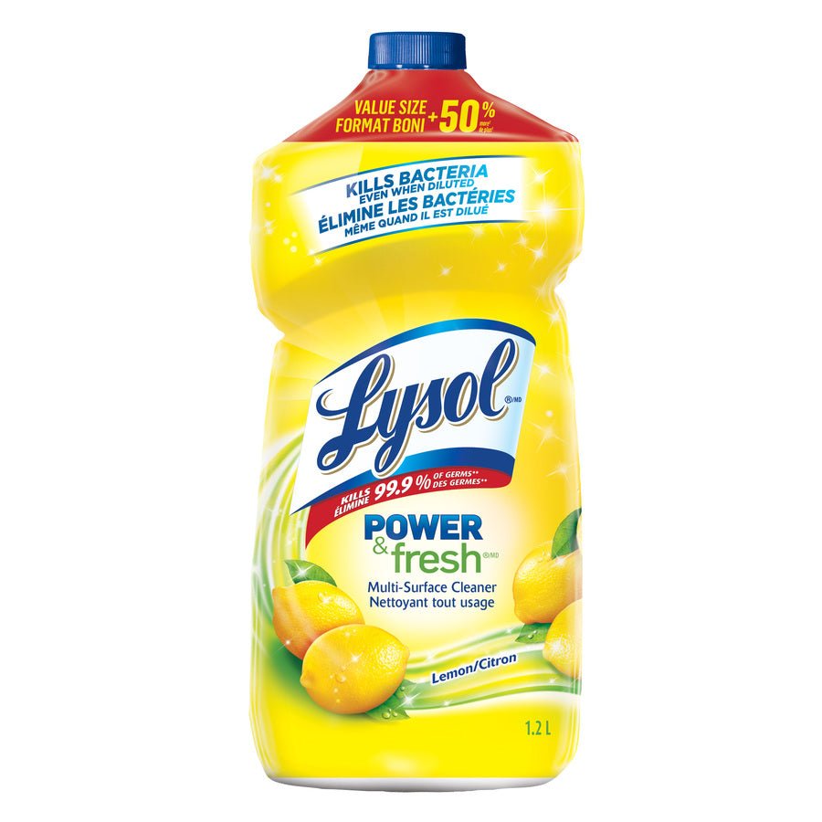 Lysol Multi Surface Cleaner Lemon (1.2L) - Brandco Direct Inc