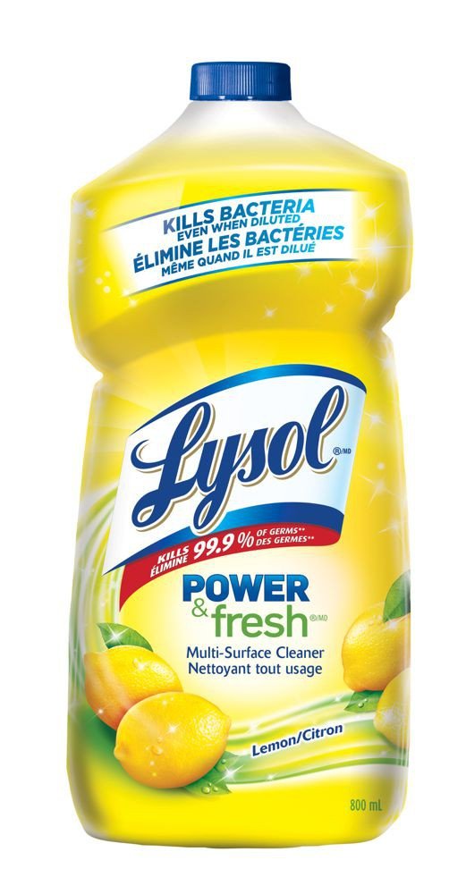 Lysol Multi Surface Cleaner Lemon (800ml) - Brandco Direct Inc