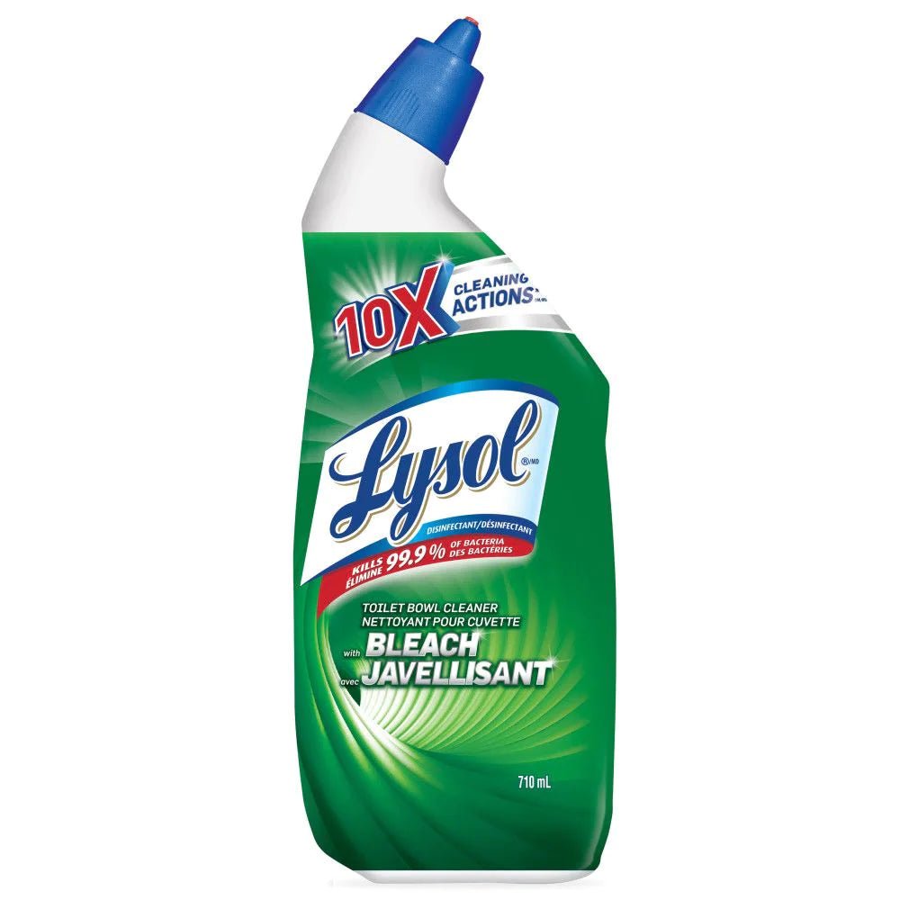 Lysol Toilet Bowl Cleaner 10X Cleaning With Bleach (710ml) - Brandco Direct Inc