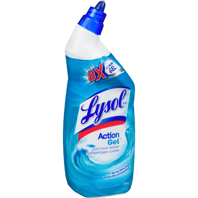 Lysol Toilet Bowl Cleaner Action Gel Spring Waterfall (710ml) - Brandco Direct Inc