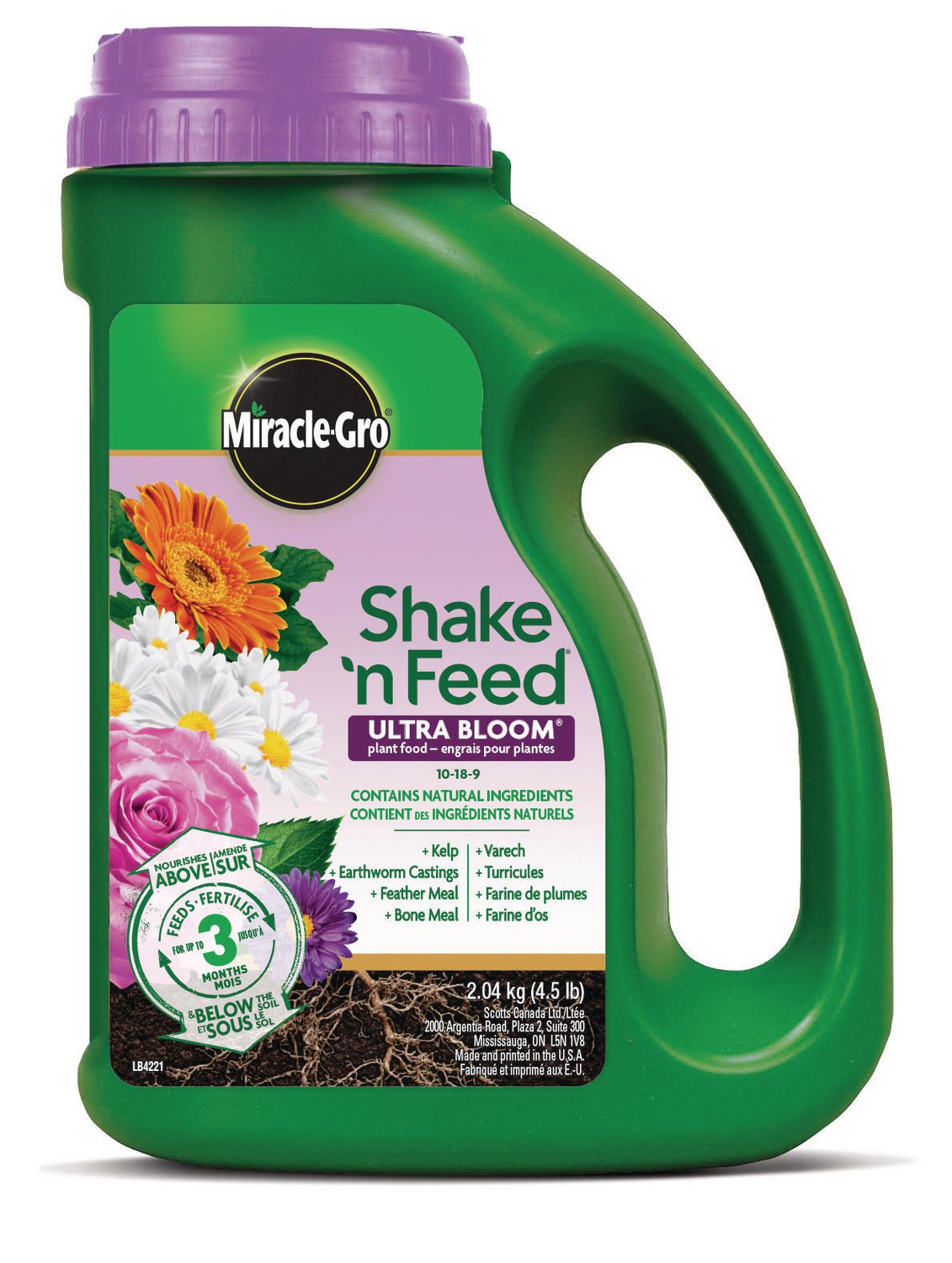 Miracle - Gro SNF Ut Bloom PF 10 - 18 - 9 (2.04kg) - Brandco Direct Inc