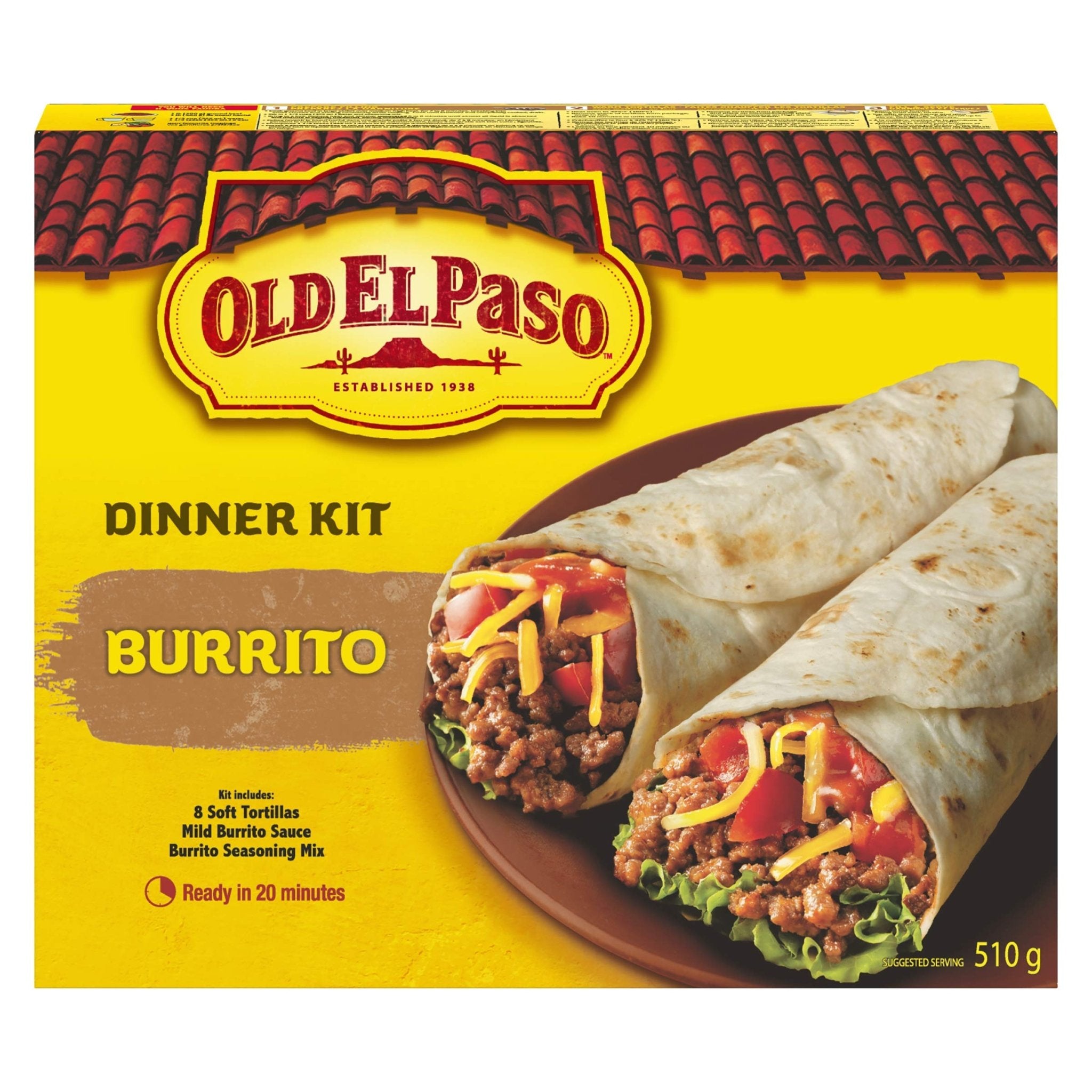 Old El Paso Dinner Kit Burrito (510g) - Brandco Direct Inc