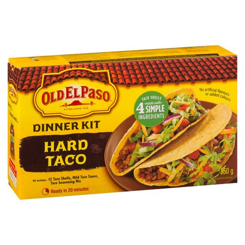 Old El Paso Dinner Kit Hard Taco (250g) - Brandco Direct Inc