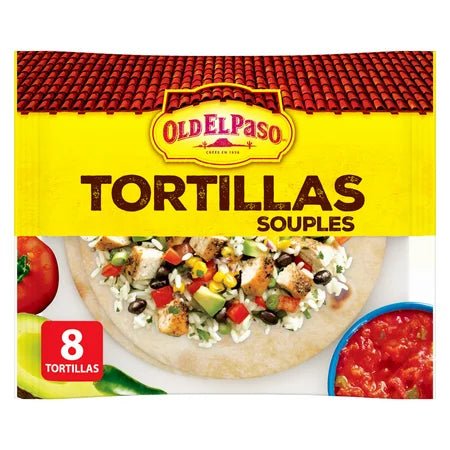 Old El Paso Soft Tortilla Souples Large 8Ct (334g) - Brandco Direct Inc