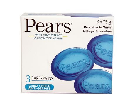 Pears Germ Shield Soap with Mint Extract (3x75g) - Brandco Direct Inc