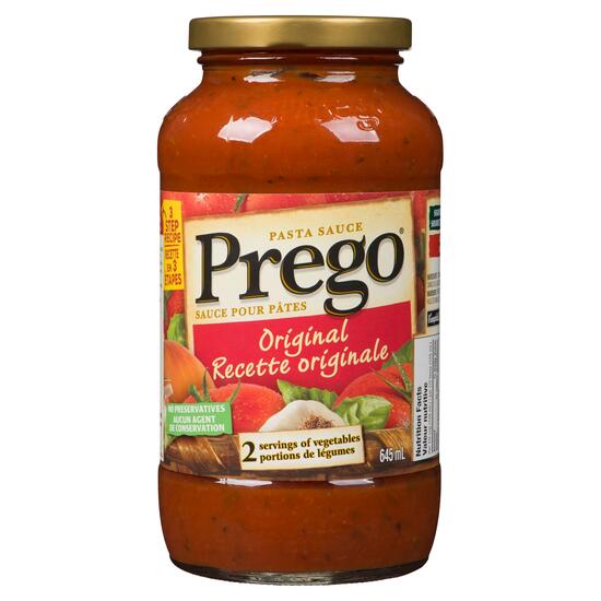 Prego Pasta Sauce Original (645ml) - Brandco Direct Inc