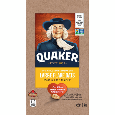 Quaker Large Flake Oats (1kg) - Brandco Direct Inc