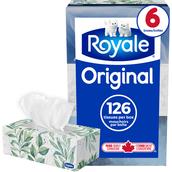 Royale Facial Tissue 6Pack 2Ply 126 Sheets (6x126s) - Brandco Direct Inc