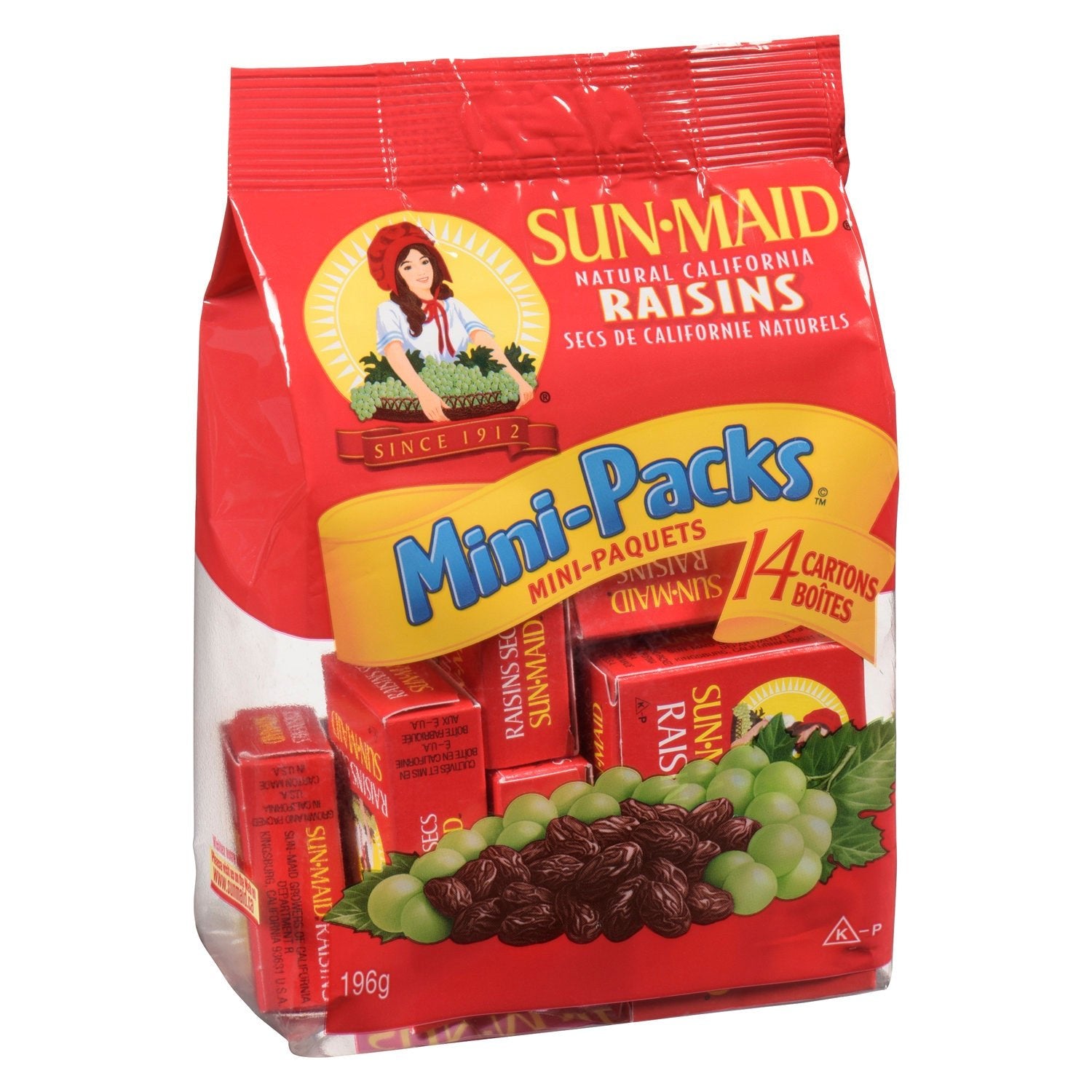 Sun - Maid Raisins Mini - Packs (196g) - Brandco Direct Inc