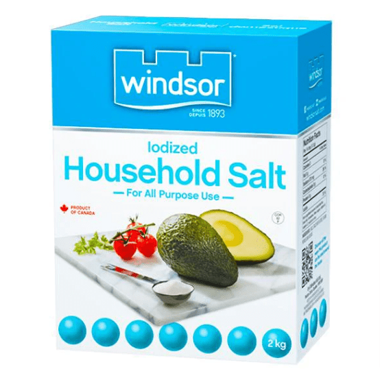 Windsor Household Table Salt (2kg) - Brandco Direct Inc