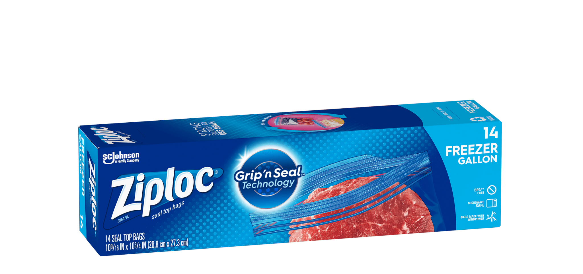 Ziploc Brand Bags Freezer Large (14ct) - Brandco Direct Inc