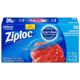 Ziploc Brand bags Freezer Medium Value Pck(38ct) - Brandco Direct Inc