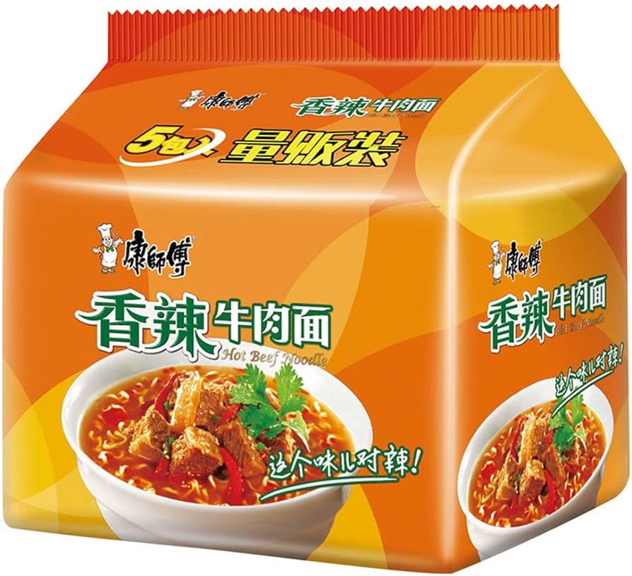 Kang Shi Fu Spicy Beef instant noodles 5 bags (98g*5)