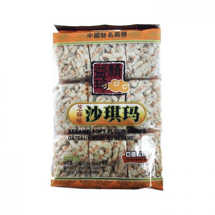 JINGYI ZHEN Sachima Sesame Flavor 608g - Brandco Direct Inc