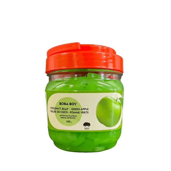 Boba Boy Coconut Jelly Flav Green Apple (500g) - Brandco Direct Inc