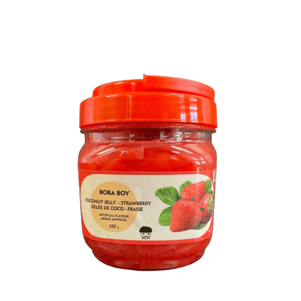 Boba Boy Coconut Jelly Flav Strawberry (500g) - Brandco Direct Inc